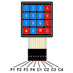 Clavier matriciel 3X4 - Clavier à 12 touches  pour arduino