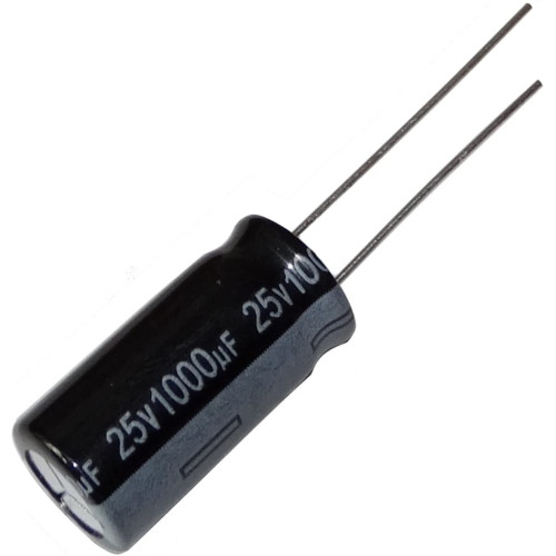 Condensateur électrolytique Chimique 100µF ± 20% 25V THT 105°C 200h 