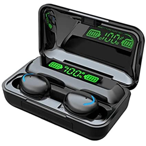 TWS BTH-F9-5 Écouteurs intra-auriculaires sans fil 2000 mAh IPX7 Écran LED Contrôle tactile