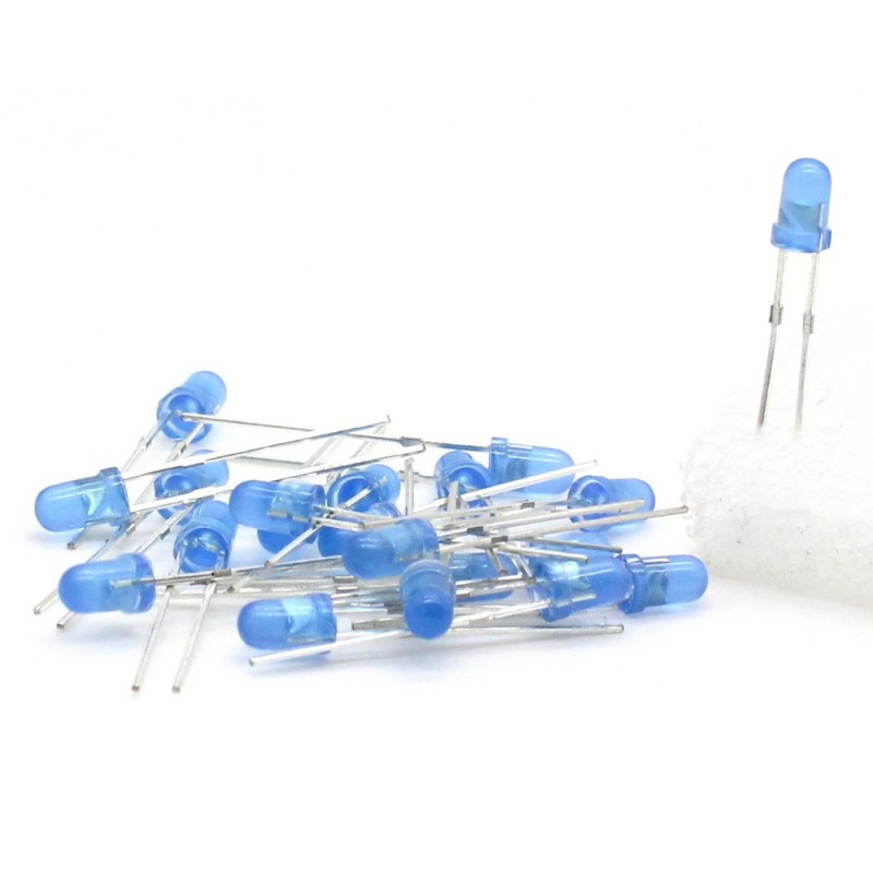Leds électroluminaissantes 5 MM - Bleue