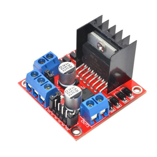 Module L298N H-bridge, pour le contrôle de 2 moteurs DC ou 1 moteur pas à pas bipolaire